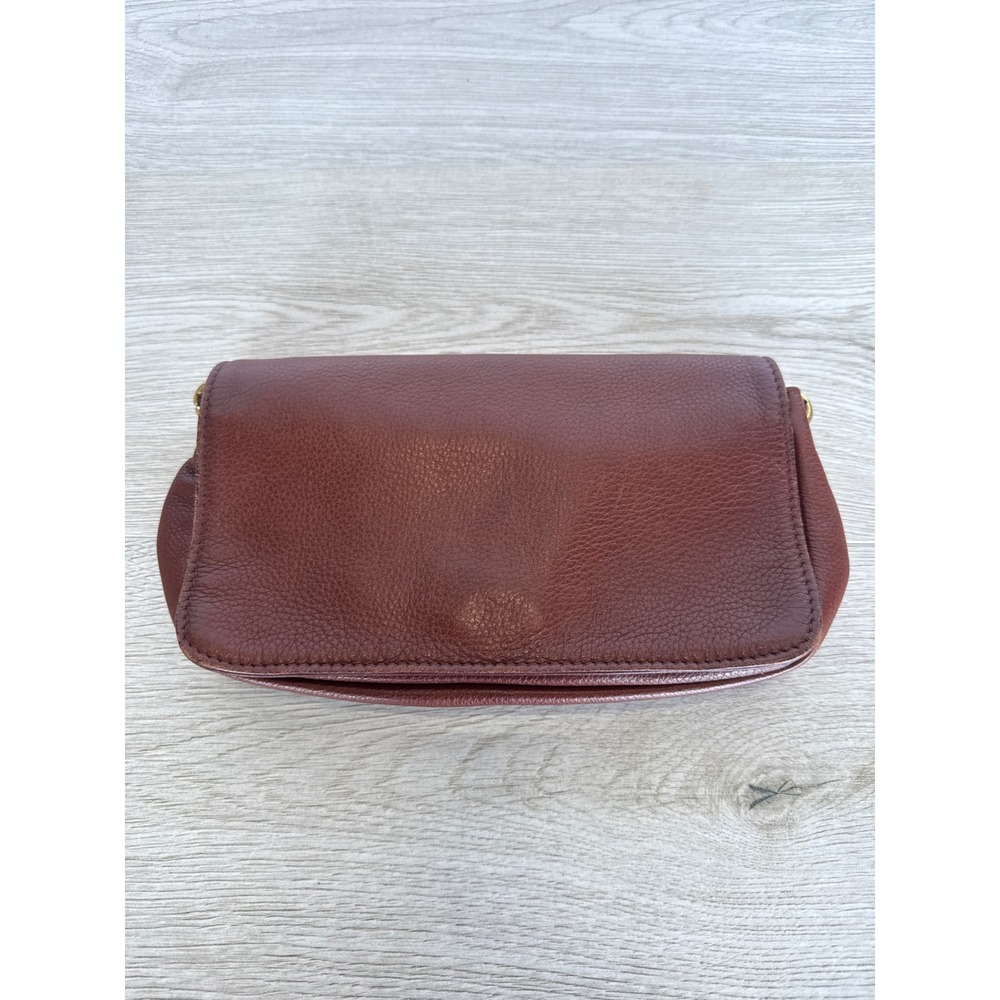 Libaire Classic East West Brown Petite Flap Card Organizer Purse Crossbody Bag - Picture 11 of 12
